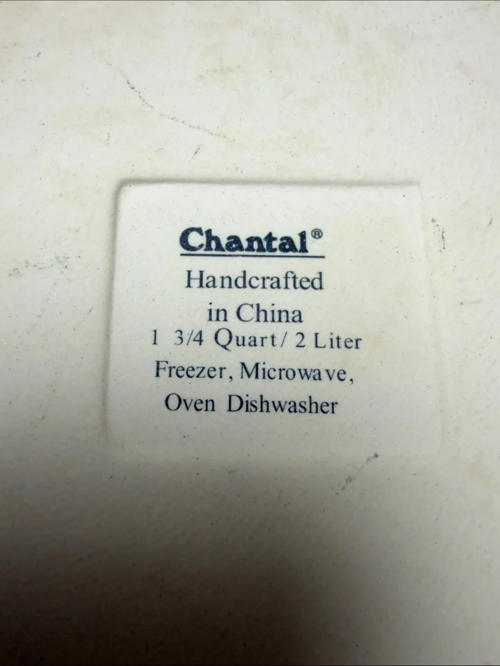 Chantel 8” Round Stoneware Dutch Oven - Oven to Table - 1.75 Quarts / 2 Liter